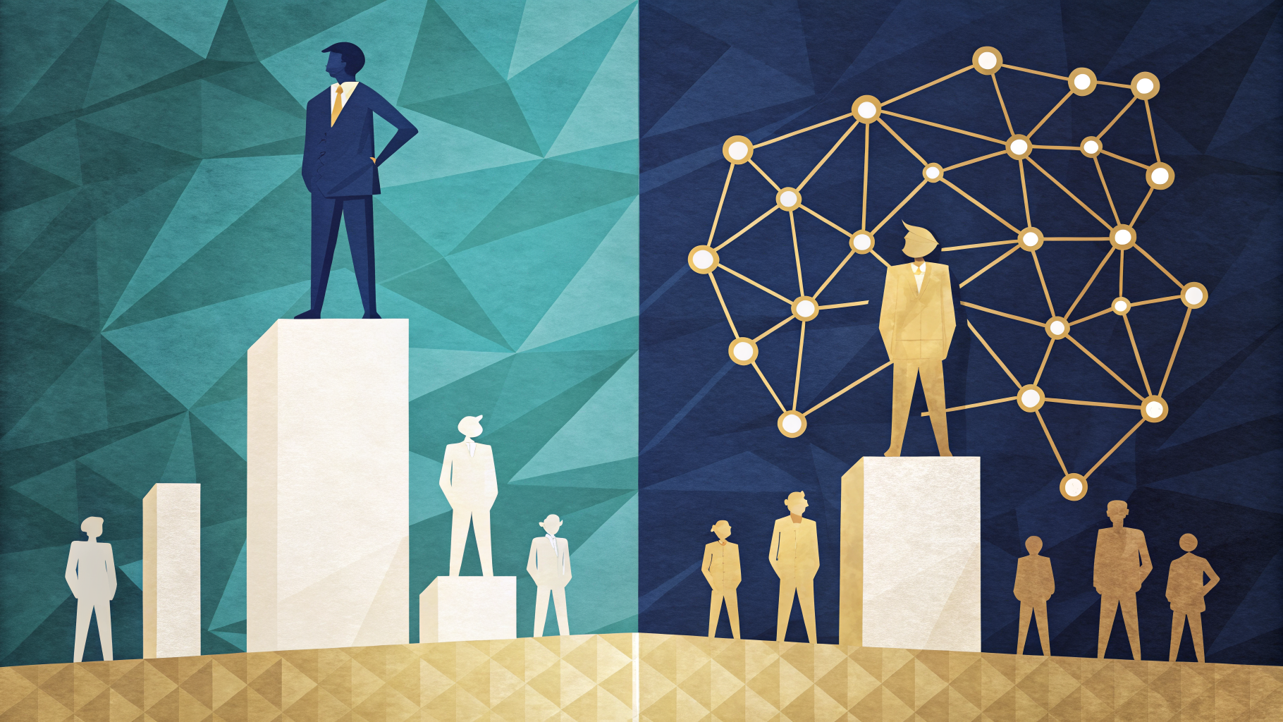 Charismatic vs. distributed leadership — two models compared